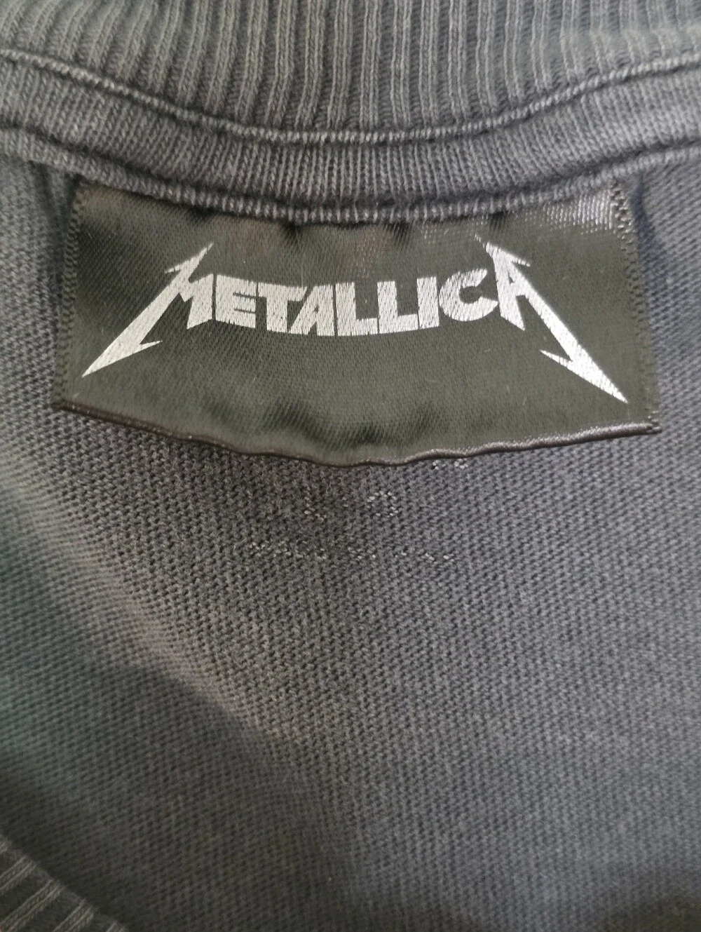 Metallica Ride The Lightning Crew Neck Shirt Blue Vintage Style Mens Large / XL